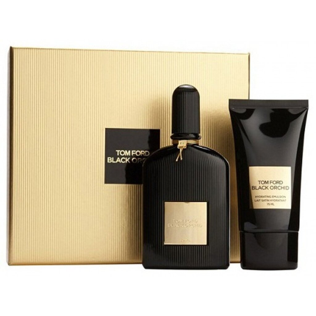 Rinkinys Tom Ford Black Orchid: EDP moterims 50 ml + drėkinamoji emulsija 75 ml kaina ir informacija | Kvepalai moterims | pigu.lt