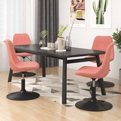 Valgomojo kėdė vidaXL, rožinė kaina ir informacija | Virtuvės ir valgomojo kėdės | pigu.lt