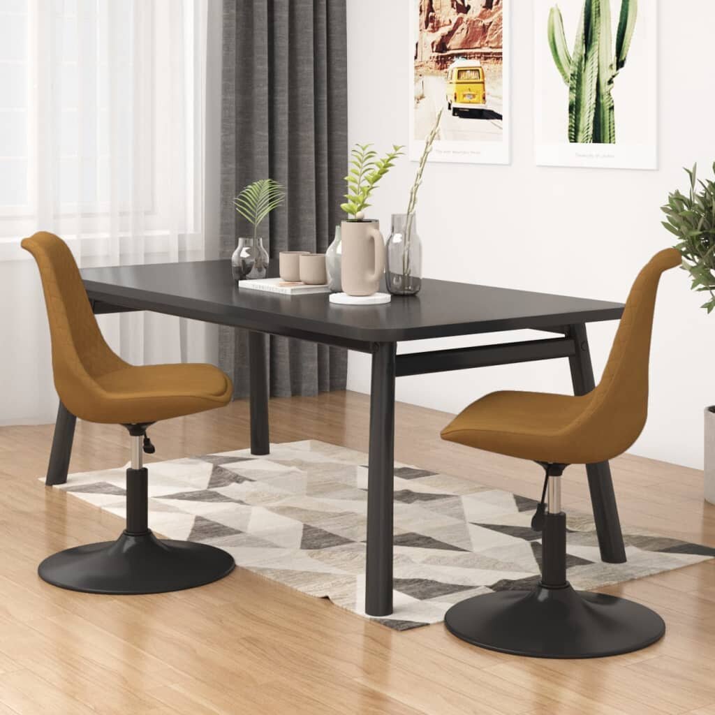 Valgomojo kėdė vidaXL, ruda kaina ir informacija | Virtuvės ir valgomojo kėdės | pigu.lt