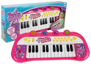 Rožinis pianinas, 24 klavišai kaina ir informacija | Lavinamieji žaislai | pigu.lt