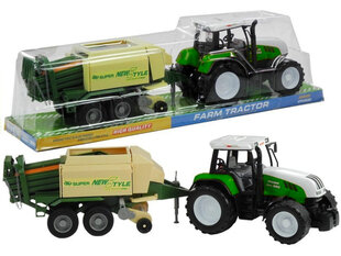 Žaislinis traktorius su priekaba, 65 cm kaina ir informacija | Žaislai berniukams | pigu.lt