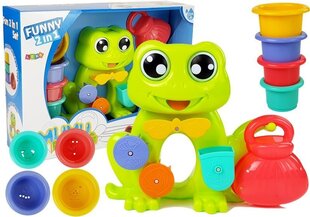 Vonios žaislų komplektas varlės su kibirėliu kaina ir informacija | Žaislai kūdikiams | pigu.lt
