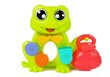 Vonios žaislų komplektas varlės su kibirėliu цена и информация | Žaislai kūdikiams | pigu.lt