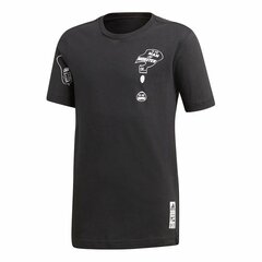 Футболка с коротким рукавом детская Adidas Sportswear Hulk Graphic Чёрный цена и информация | Рубашки для девочек | pigu.lt