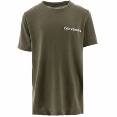 Marškinėliai berniukams Converse, žali цена и информация | Рубашки для девочек | pigu.lt