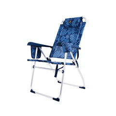 Paplūdimio kėdė Textiline, mėlyna kaina ir informacija | Gultai | pigu.lt