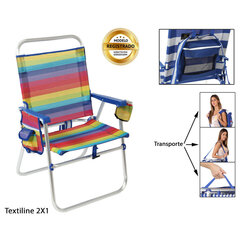 Пляжный стул Textiline Разноцветный цена и информация | Шезлонги | pigu.lt