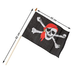 Pirato vėliava, 30 x 45 cm kaina ir informacija | Karnavaliniai kostiumai | pigu.lt