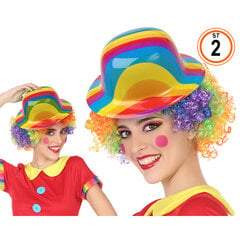 Клоунская шляпа полиэстер Разноцветный цена и информация | Карнавальные костюмы | pigu.lt