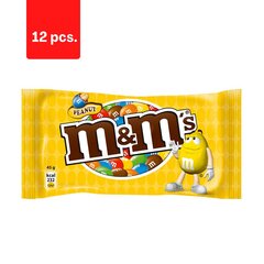Драже M&M's Peanut, 45 г x 12 шт.  цена и информация | Сладости | pigu.lt