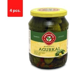 Marinuoti agurkai Kėdainių, 330 g x 4 vnt. kaina ir informacija | Konservuotas maistas | pigu.lt