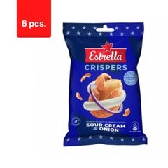 Чипсы Арахис жареный ESTRELLA со вкусом сметаны и лука с хрустящей кожицей, 140 г x 6 шт. цена и информация | Закуски, чипсы | pigu.lt