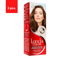 Краска для волос LONDA, темно-русая, 7/13 х 3 шт.  цена и информация | Краска для волос | pigu.lt
