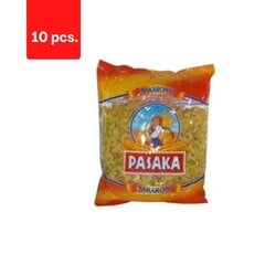 Makaronai suktukai Pasaka, 400 g x 10 vnt kaina ir informacija | Makaronai | pigu.lt