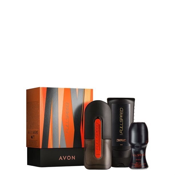 Rinkinys Avon Full Speed vyrams: Tualetinis vanduo 75 ml, dezodorantas-antiperspirantas 50 ml, šampūnas-dušo želė 250 ml цена и информация | Kvepalai vyrams | pigu.lt