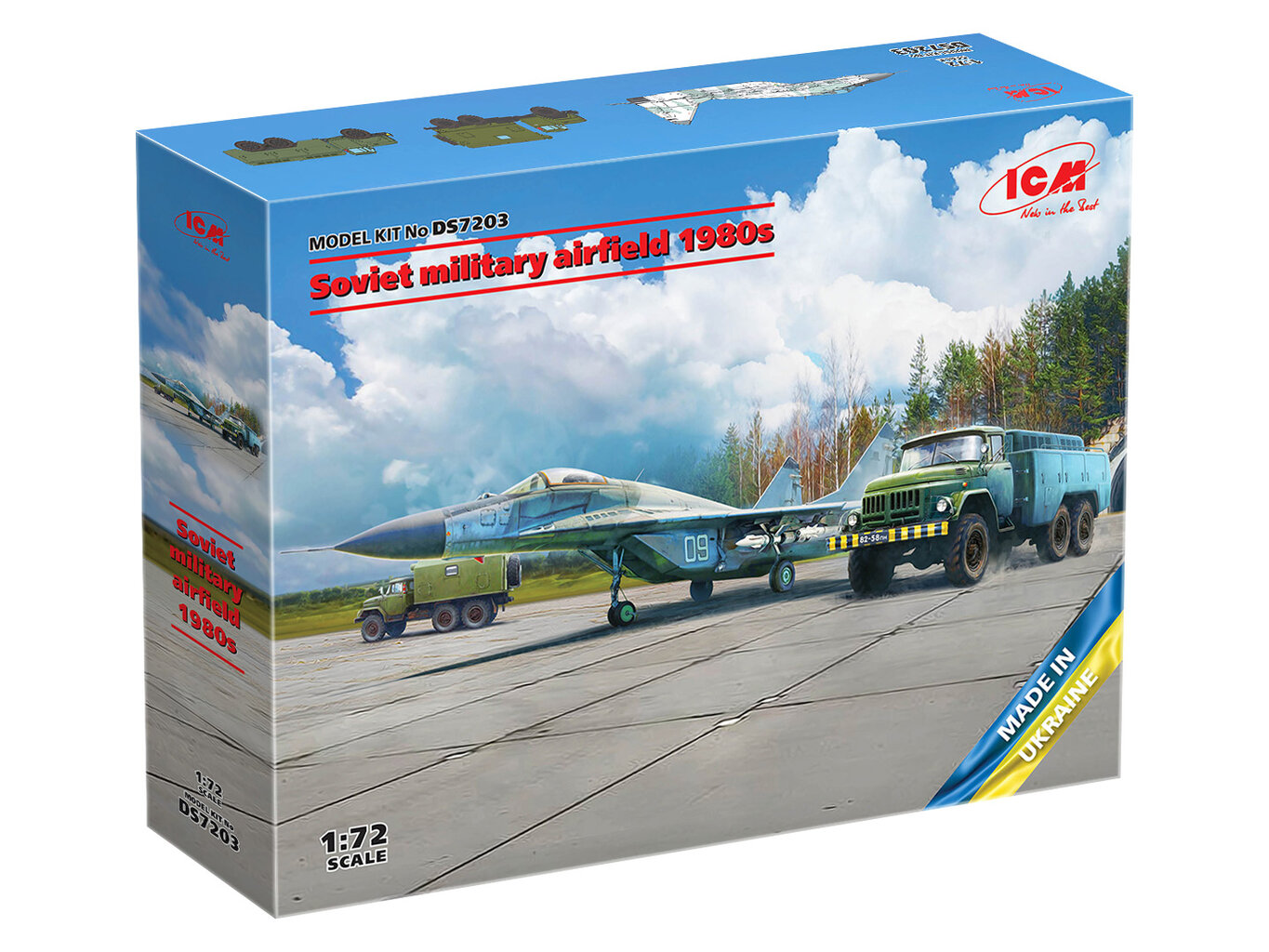 Klijuojamas Modelis ICM DS7203 Military Airfield Set 1980s 1/72 цена и информация | Klijuojami modeliai | pigu.lt