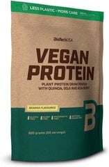 Baltymai Biotech Vegan Protein 500 g., lazdyno riešutų skonio цена и информация | Протеин | pigu.lt