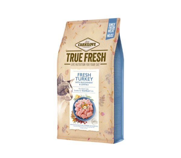 Carnilove True Fresh Cat Turkey visavertis maistas katėms 1,8kg kaina ir informacija | Sausas maistas katėms | pigu.lt