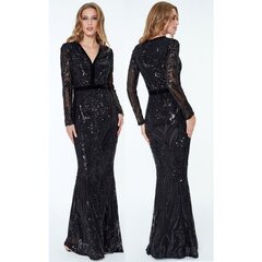 Proginė suknelė moterims Goddiva, juoda kaina ir informacija | Suknelės | pigu.lt