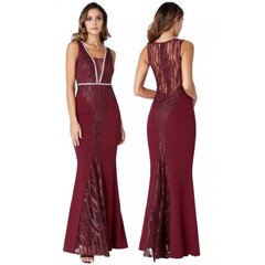Эксклюзивное бордовое платье макси с блестками цена и информация | Платья | pigu.lt