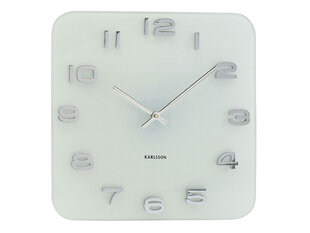 Настенные часы - винтажное белое стекло цена и информация | Часы | pigu.lt