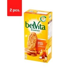 Sausainiai su riešutais ir medumi Belvita, 300 g x 2 vnt. kaina ir informacija | Saldumynai | pigu.lt