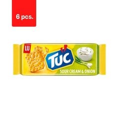 Крекеры со сметаной и луком LU TUC, 100 г x 6 шт.  цена и информация | Закуски, чипсы | pigu.lt