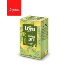 Органический травяной чай LOYD Sparkling лимон, 20 х 2 г х 2  цена и информация | Чай | pigu.lt