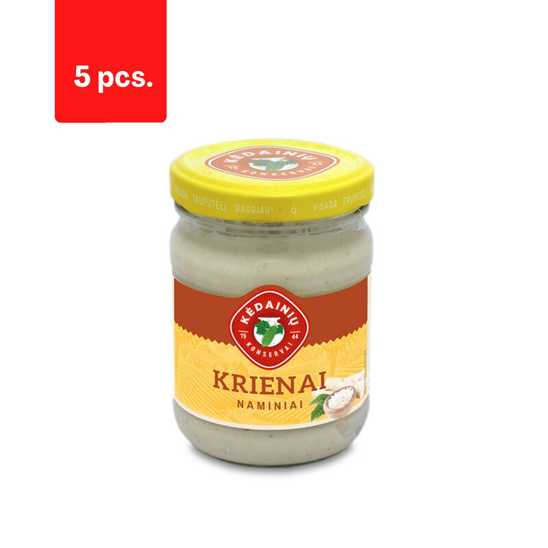 Naminiai krienai Kėdainių, 250 g x 5 vnt. kaina ir informacija | Konservuotas maistas | pigu.lt