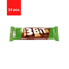 Шоколадная плитка 3BIT, с орехами, 46 г x 14 шт.  цена и информация | Сладости | pigu.lt