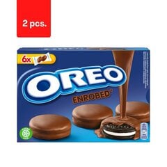 Печенье глазированное молочным шоколадом OREO, 246 г x 2 шт.  цена и информация | Сладости | pigu.lt