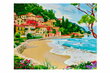 Tapyba pagal skaicius TM Varvikas Seaside Town MG2417e 40x50 cm kaina ir informacija | Tapyba pagal skaičius | pigu.lt