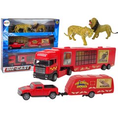 Sunkvežimis su cirko gyvūnais Lean Toys kaina ir informacija | Žaislai berniukams | pigu.lt