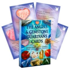 Angels &amp; Gemstone Guardians oracle kortos Findhorn Press kaina ir informacija | Ezoterika | pigu.lt