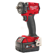 Smūginis veržliasukis Milwaukee M18 FIW2F12-502X, 18V, su akumuliatoriumi kaina ir informacija | Suktuvai, gręžtuvai | pigu.lt