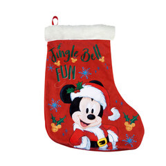 Рождественский Носок Mickey Mouse Happy smiles 42 cm полиэстер цена и информация | Рождественские украшения | pigu.lt