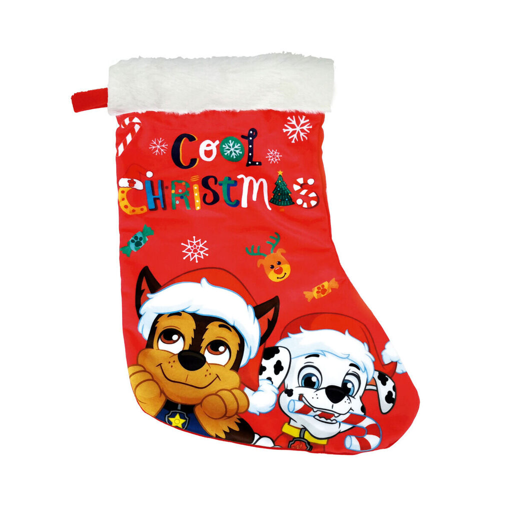 Kalėdinė kojinė - 'The Paw Patrol' 42 cm kaina ir informacija | Kalėdinės dekoracijos | pigu.lt