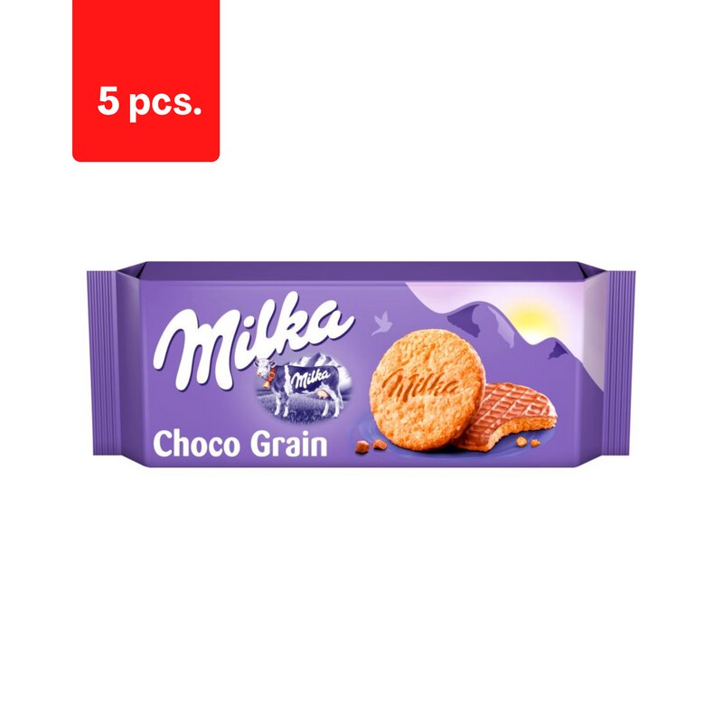 Sausainiai Milka choco grains, 126 g x 5 vnt. цена и информация | Saldumynai | pigu.lt