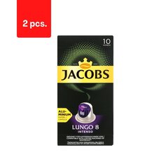 Кофейные капсулы JACOBS Lungo 8 Intenso, 2 упаковки по 52 г.  цена и информация | Кофе, какао | pigu.lt