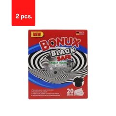 Bonux dažus ir nešvarumus sulaikančios servetėlės Black Safe, 20 vnt. x 2 pak. kaina ir informacija | Skalbimo priemonės | pigu.lt