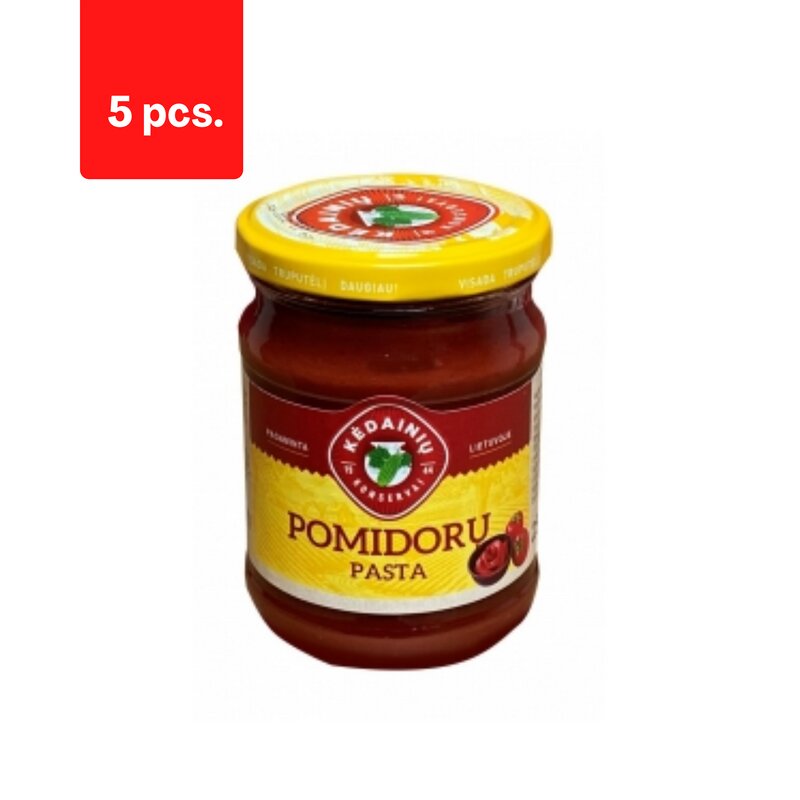 Pomidorų pasta Kėdainių 23-25%, 250 g x 5 vnt. kaina ir informacija | Padažai | pigu.lt