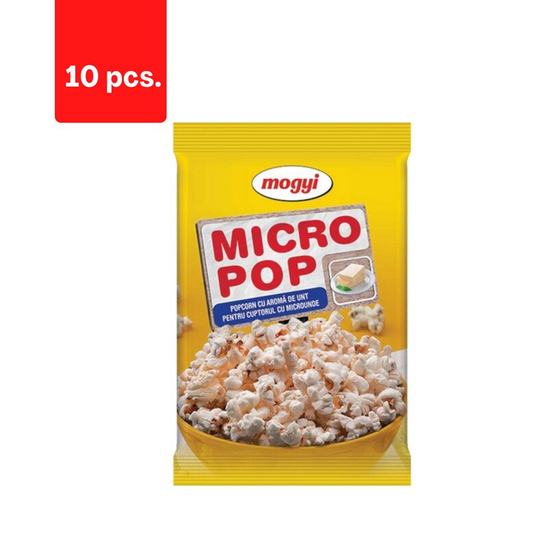 Kukurūzai spraginimui Mogyi, sviesto skonio, 100 g x 10 vnt kaina ir informacija | Užkandžiai, traškučiai | pigu.lt