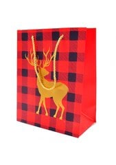 Kalėdinis dovanų maišelis, 32 x 26 cm цена и информация | Товары для упаковки подарков | pigu.lt