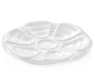 Porceliano lėkštė austrėms, Ø25cm цена и информация | Посуда, тарелки, обеденные сервизы | pigu.lt