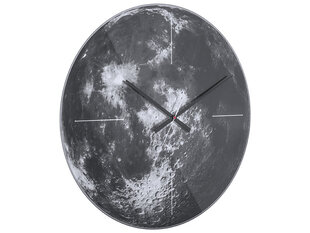 Часы настенные - Луна, серый цена и информация | Часы | pigu.lt