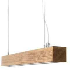 Деревянный подвесной светильник, 60 см, 24Вт, 2000лм, 4000К, «Слим» цена и информация | Подвесной светильник | pigu.lt