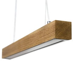 Деревянный подвесной светильник, 120 см, 60Вт, 4200лм, 4000К, «Слим» цена и информация | Люстры | pigu.lt