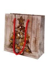 Kalėdinis dovanų maišelis, 15 x 14 cm kaina ir informacija | Dovanų pakavimo priemonės | pigu.lt