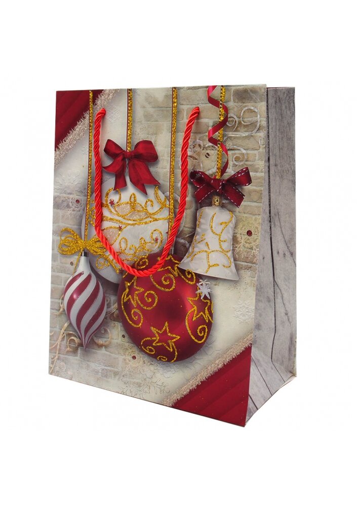 Kalėdinis dovanų maišelis, 23 x 18 cm цена и информация | Dovanų pakavimo priemonės | pigu.lt