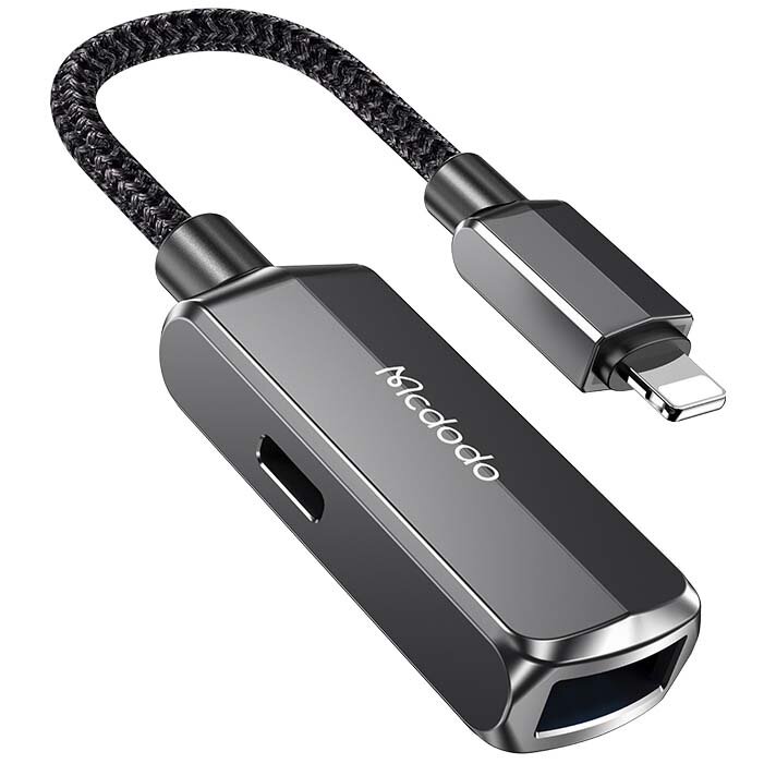MCDODO ADAPTERIS IPHONE LIGHTNING Į OTG USB 3.0 kaina ir informacija | Adapteriai, USB šakotuvai | pigu.lt